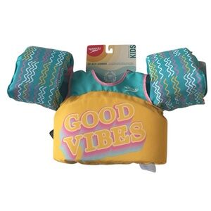 Speedo Kid's Good Vibes Floatation Vest Splash Jammer Approved 33-55 LBS NWT